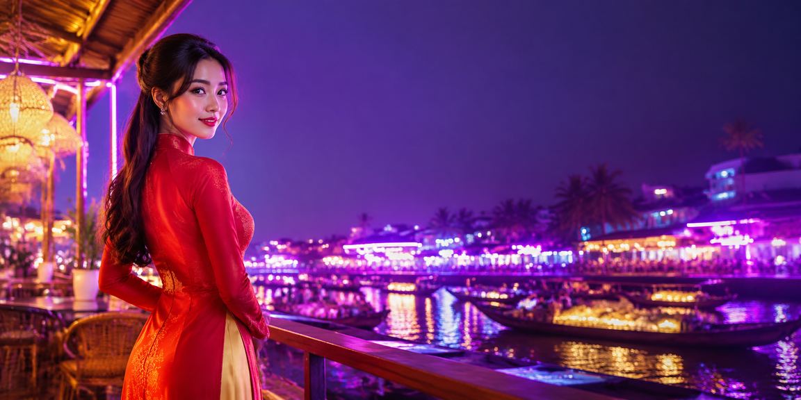 Người dùng Cần Thơ mặc áo dài trải nghiệm cá cược trực tuyến buổi tối